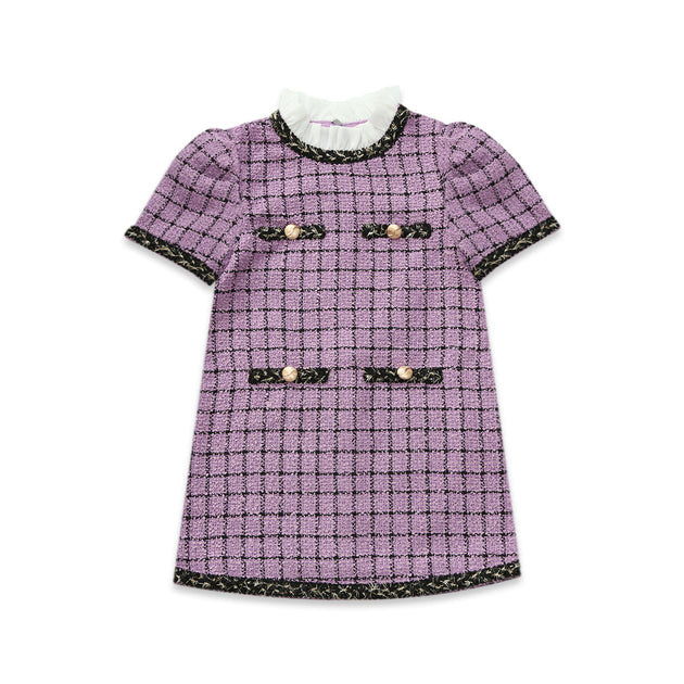 purple tweed dress Ashley Tweed Dress 1 year by luxelim