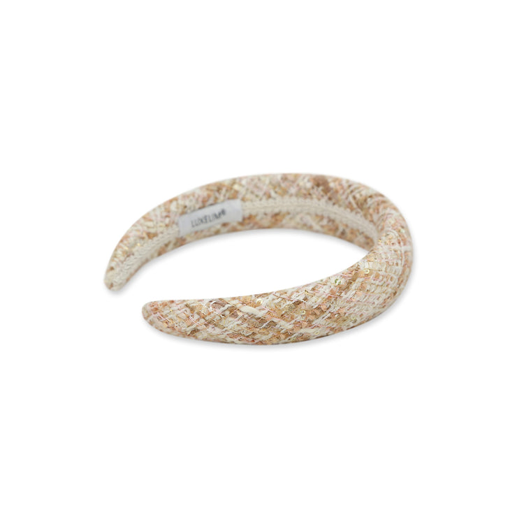 Fascia per capelli in tweed Camilla