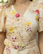 Melissa Silk Linen Dress