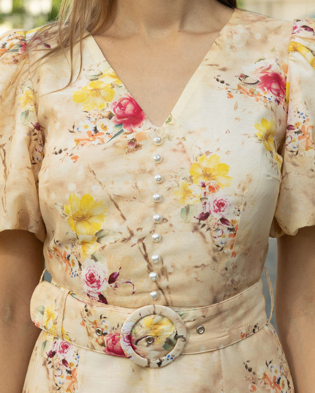Melissa Silk Linen Dress