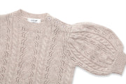Claire Cashmere puff sleeves sweater