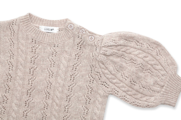 Maglione con maniche a sbuffo Claire Cashmere