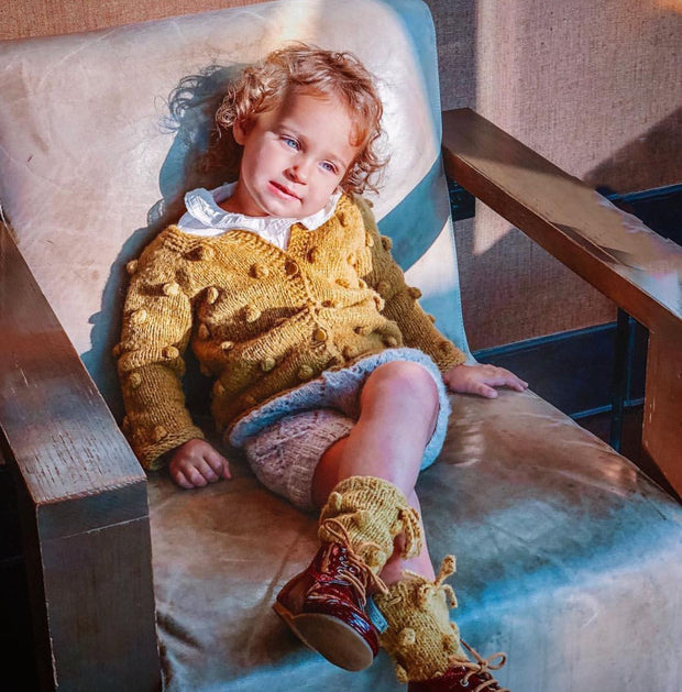 Scarpine per neonati in alpaca