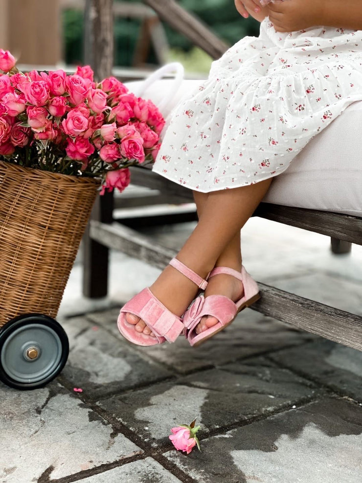 Olivia Velvet blush Sandals