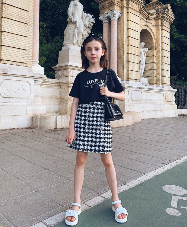 T-shirt per bambini LUXELIM nera
