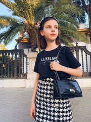 T-shirt per bambini LUXELIM nera