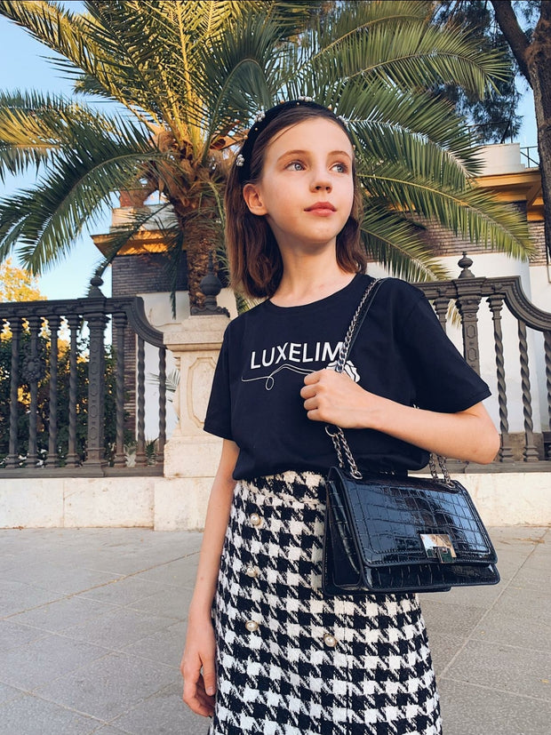 T-shirt per bambini LUXELIM nera