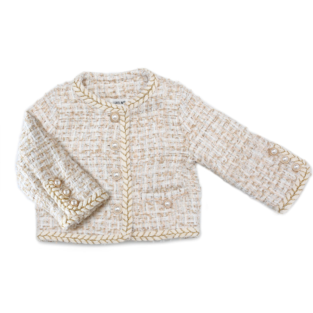 big collar gilet (ivory) | e L L a