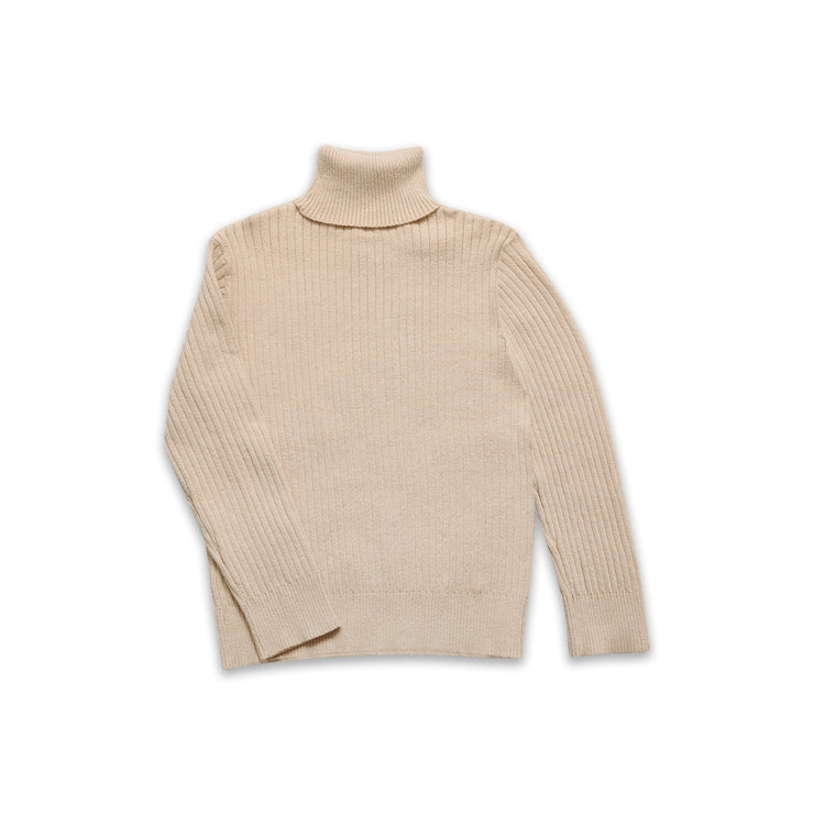 Ribbed Turtleneck beige