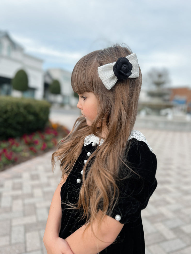 Camellia Bow hair clip