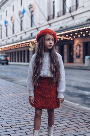 Teddy Skirt in Red