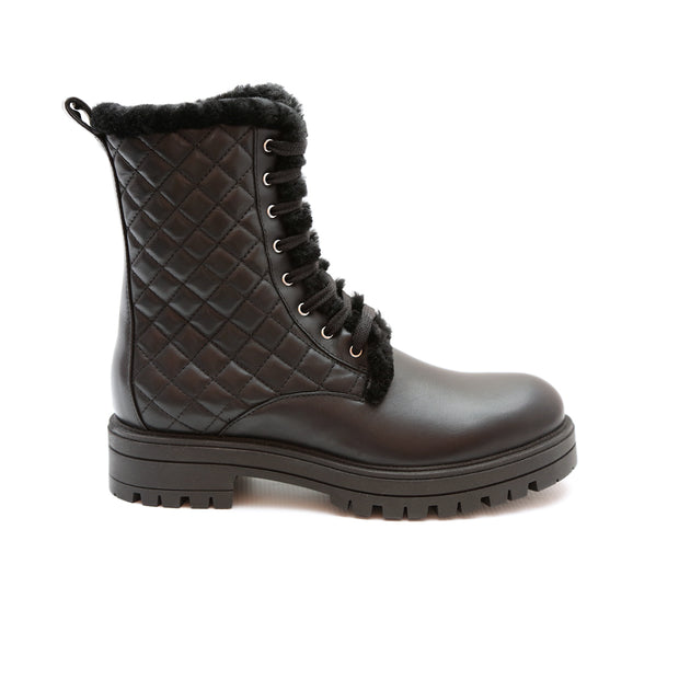 Women's Lara Shearling Combat Boots