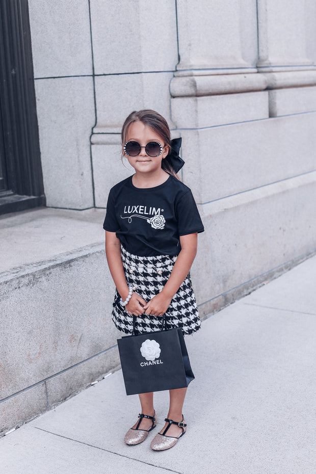 T-shirt per bambini LUXELIM nera