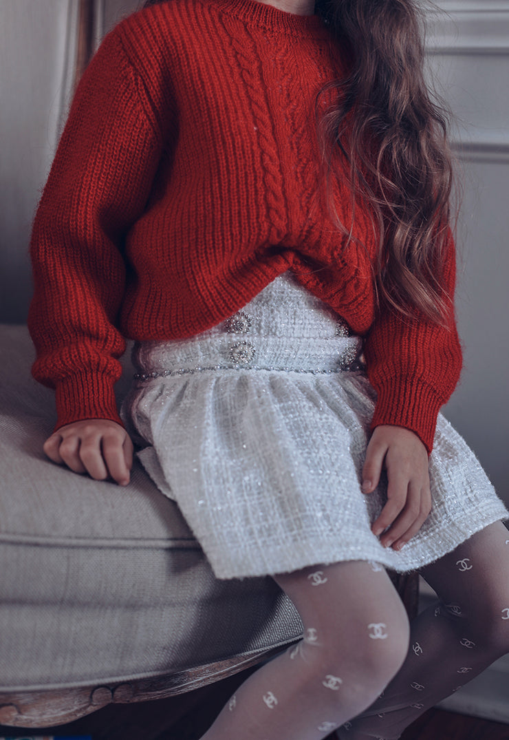 Olivia tweed skirt