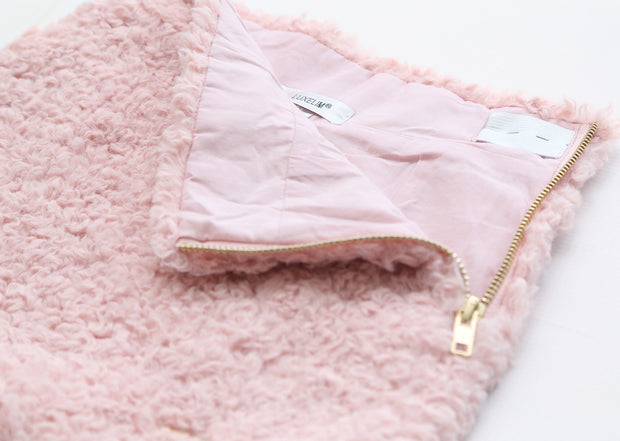 Teddy skirt pink