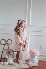 Cappotto in pelliccia sintetica rosa Nicole Collection