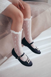 Scarpe in raso lilla