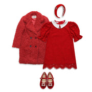 Cappotto Teddy rosso