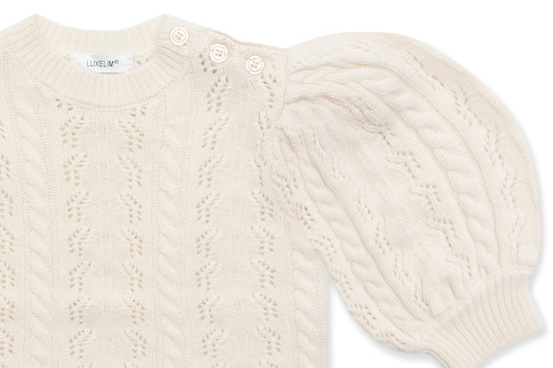 Maglione con maniche a sbuffo Claire Cashmere