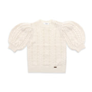 Maglione con maniche a sbuffo Claire Cashmere