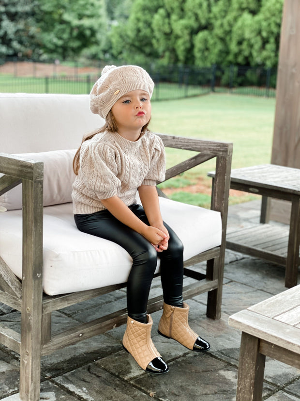 Maglione con maniche a sbuffo Claire Cashmere
