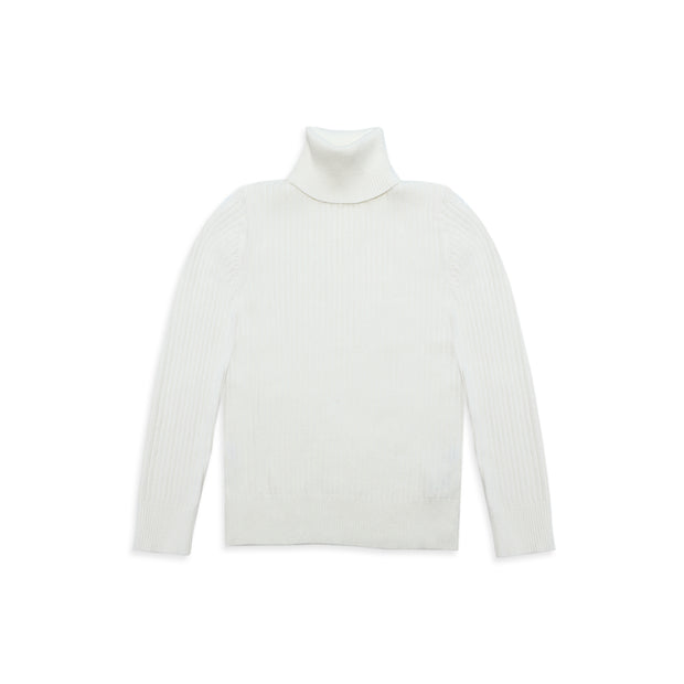Ribbed Turtleneck white