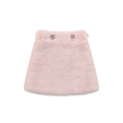 Nicole faux-fur Skirt pink