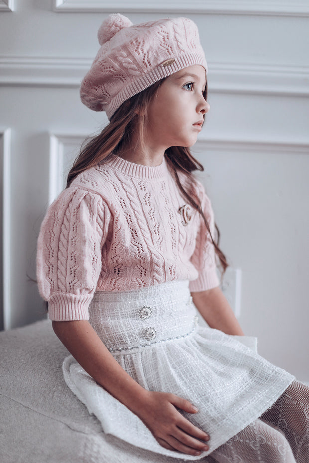 Maglione con maniche a sbuffo Claire Cashmere