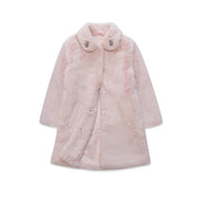 Cappotto in pelliccia sintetica rosa Nicole Collection