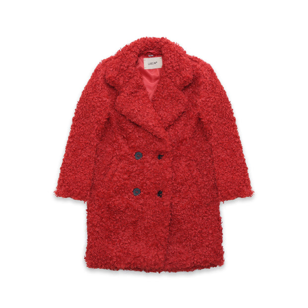 Teddy Coat red