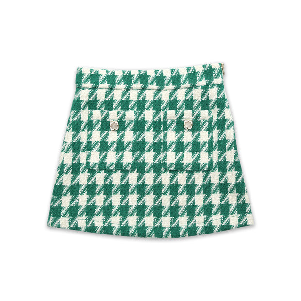 Lauren Houndstooth Skirt