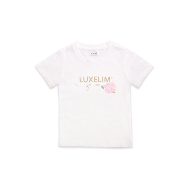 T-shirt bambini LUXELIM bianca