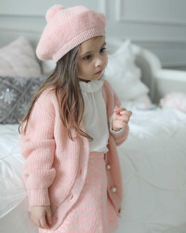 Cardigan Camilla in mohair e lana