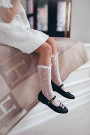 Scarpe in raso lilla