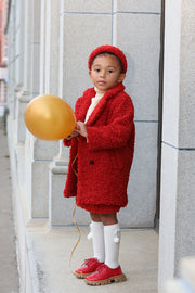 Cappotto Teddy rosso