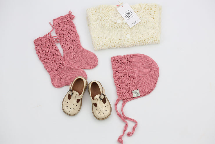 Baby high knee Socks  Hand knitted 100% Merino wool