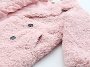 Cappotto Teddy rosa