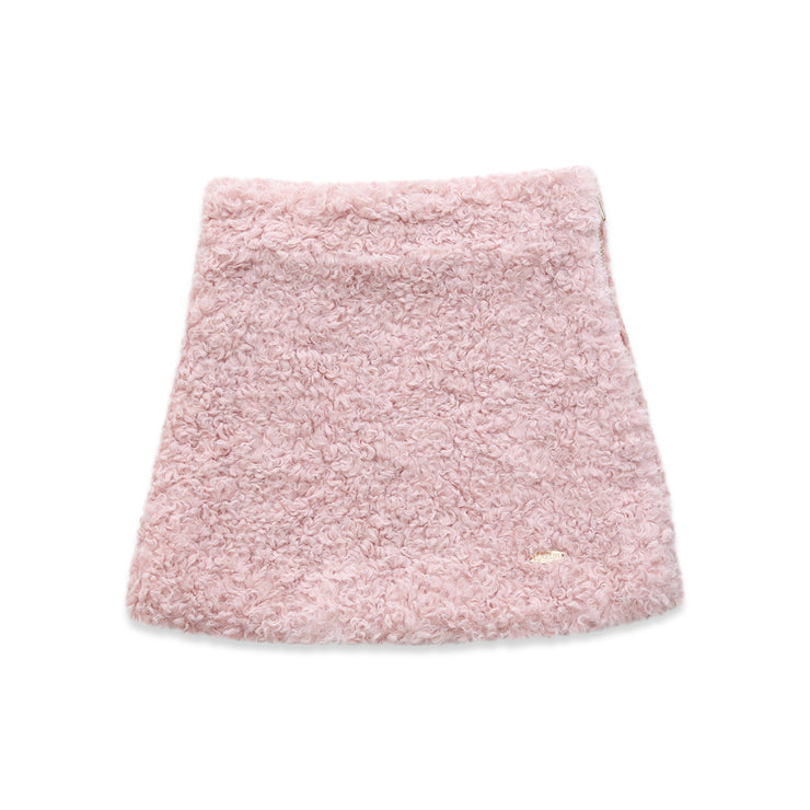 Teddy skirt pink