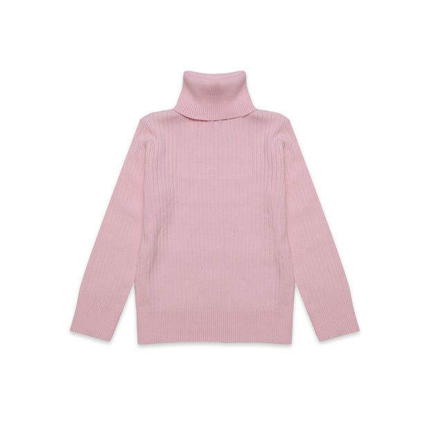 Ribbed Turtleneck pink