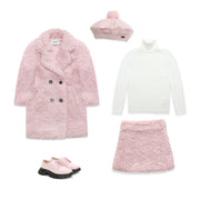 Cappotto Teddy rosa