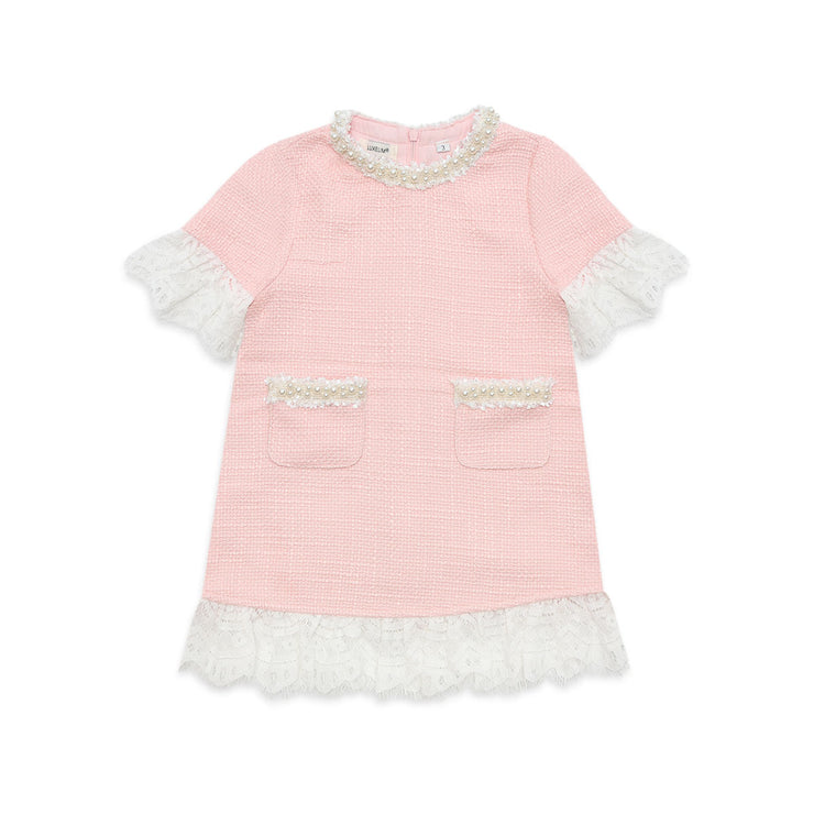 Abito Eva Tweed in Rosa