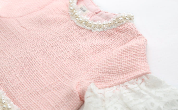 Abito Eva Tweed in Rosa