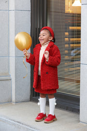 Cappotto Teddy rosso
