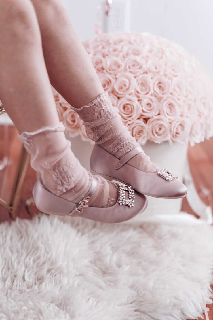 Lila Satin Shoes