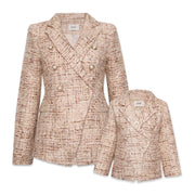 Giacca Blazer in tweed per bambini Zelda